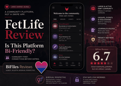 FetLife review from a bisexual perspective on BiFiles Reviews