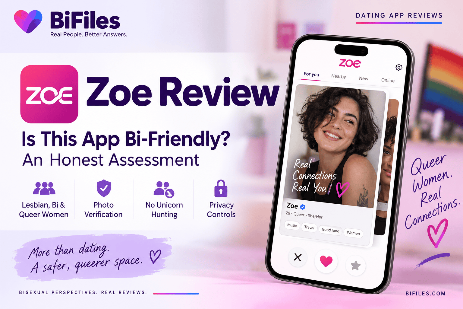 Zoe dating app reviewed for bisexual, lesbian and queer women