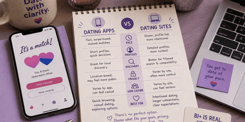 Dating Apps vs Dating Sites for Bisexual People